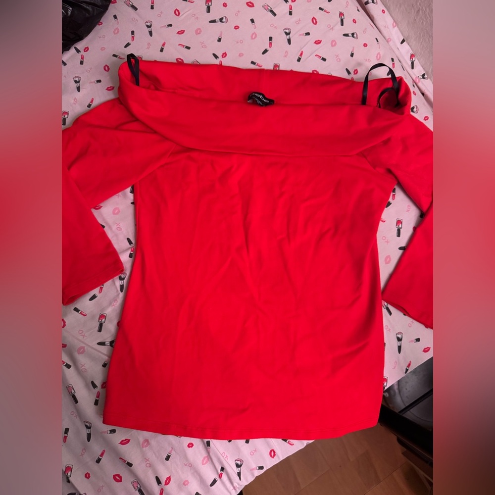 Bebe Vibrant Red Top